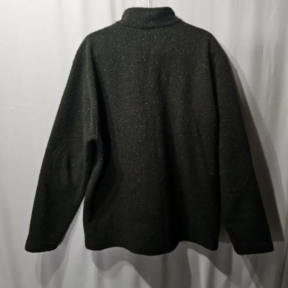 Orvis Bristol Men’s Heathered Green Full Zip Sweater Fleece Size Xl NWOT